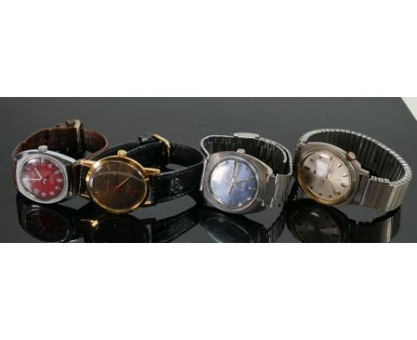 A collection OMG gentleman?s vintage wristwatches: including Windsor De Luxe antimagnetic and three other vintage watches (4)