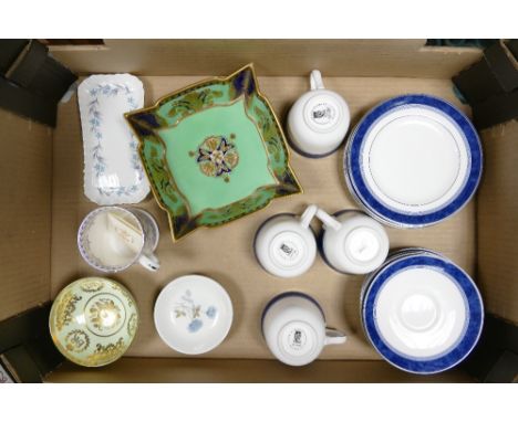 A mixed collection of ceramic items to include Noritake bowl, four trio's Wedgwood pin dishes etc 