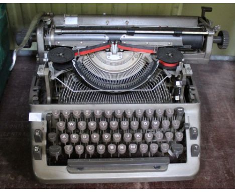 A manual typewriter