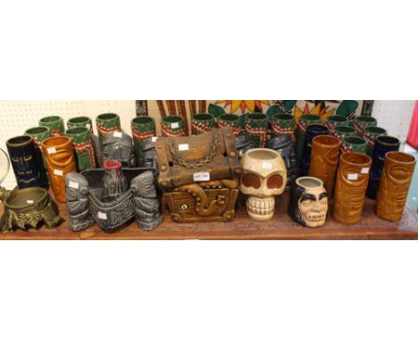 A large quantity of mainly ceramic containers including "Cheeky Tiki"&nbsp; (34)