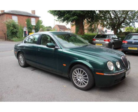 Jaguar S-Type SE Diesel automatic 4 door saloon motor car, no current MOT, approx mileage 70,000 miles. BP 10% + vat