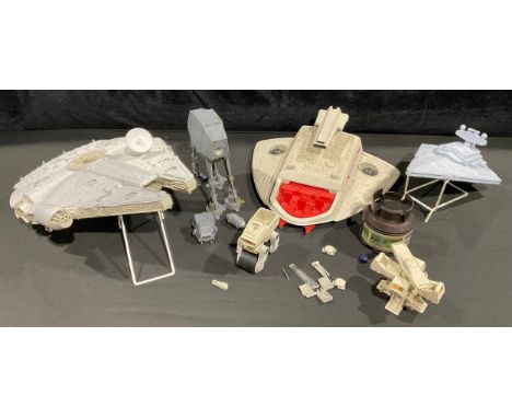 Toys &amp; Juvenalia - Star Wars models including a smaller scale AT-AT all terrain armoured transport, unboxed; other models