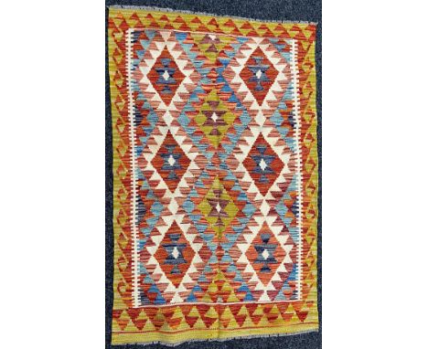 Oriental Rugs and Carpets - a Chobi kilim carpet, 147cm x 94cm 