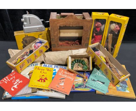 Juvenalia - a Pelham Puppets Sandy MacBoozle puppet, boxed; a Pelham Puppets SS Dutch Boy puppet, boxed; a Pelham Puppets SM 