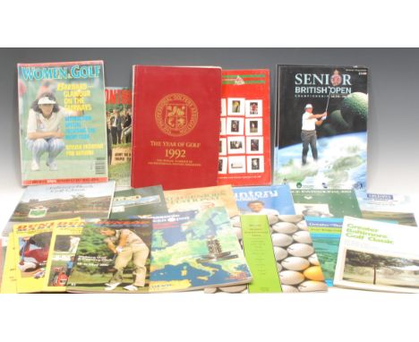 Golf, UK & US Championship and other Programmes 1966-1996 – to include Carling World Cup 1966, Royal Birkdale (boards, illus.