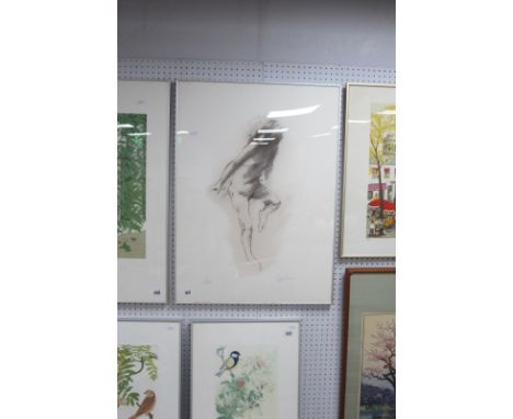 Ralph Brown, (1928 - 2013) 'Seated Girl', 1979, giclee print, 19 of 200, signed lower right, in frame, overall 76.5 x 586cm.