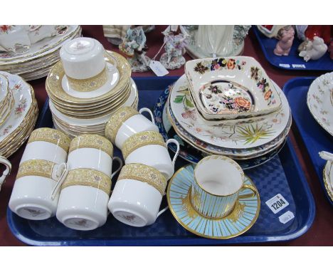 Royal Doulton 'Woodside' Coffee Cups, Saucers, Masons Mandarin bowls, etc:- One Tray