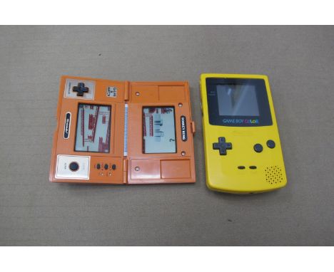 Nintendo Donkey Kong 'Game &amp; Watch' Multi Screen Hand Held Game, Model No DK-52, Nintendo Game Boy colour Model No CGB-00