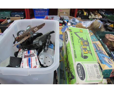 A Mixed Collection of Toys and Diecast Model Vehicles, including a mid 1970's Pality Parker The Golden Shot Shooting Game, To