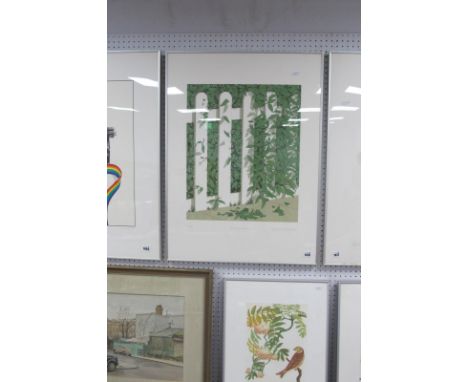 Terrence Warren, 'A Mere Snip' silk screen print 23 of 175, image, signed lower right Retigraph society backstamp. 48.5 x 40.