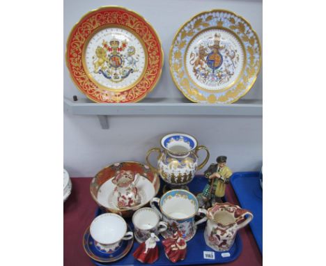 Royal Worcester Queen Elizabrth II Golden Jubilee Bowl, other commemorative ware, two Mason's Mandalay jugs, Royal Doulton fi