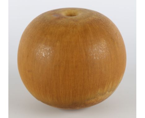 Gotlind &amp; Gerald Weigel (XX-XXI) Vase Apfelsine, vase as an orange, artists pottery ceramic,Keramik, am Boden mit Pressma
