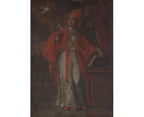Altmeister 18. Jahrhundert Portrait Papst Clemens XIV. - Provenienz: von Kerckerinck zur Borg Münster, old master portrait 18