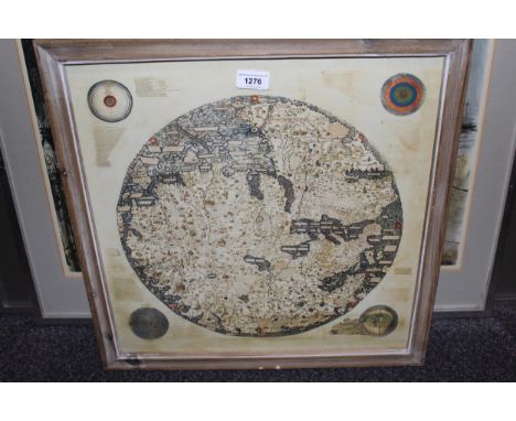 Set of four coloured prints, ' The Creation ' (retailed by OKA) 