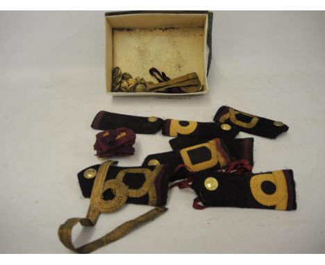 Quantity of Royal Navy epaulettes and buttons 