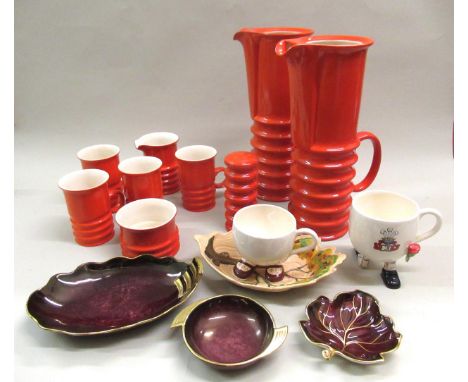 Box containing a large collection of various Carlton Ware including Rouge Royale, Walking ware, serving plates, jugs etc. 