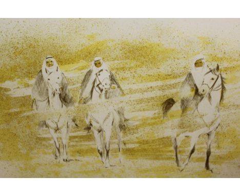 Kristine Nason, pair of Limited Edition signed prints ' Sandstorm ' and ' Bedouin ', numbered 45 of 300 and 251 of 300 respec
