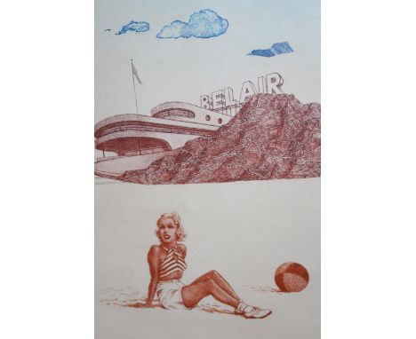 Frank Martin signed Limited Edition lithograph, ' Bell Air ', 30 x 24cm, framed 