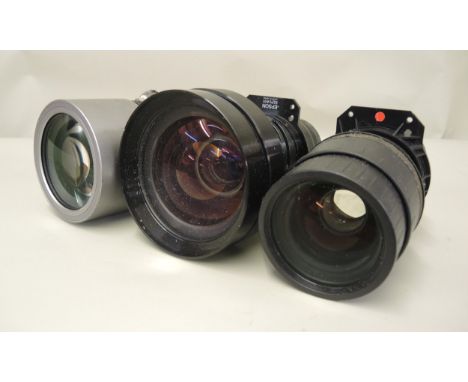Two large Epson camera lenses together with another similar 