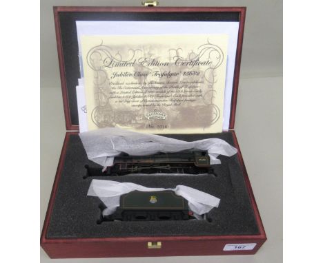 Bachmann Limited Edition Branchline model of ' The Trafalgar ' engine and tender in green livery, with original certificate a