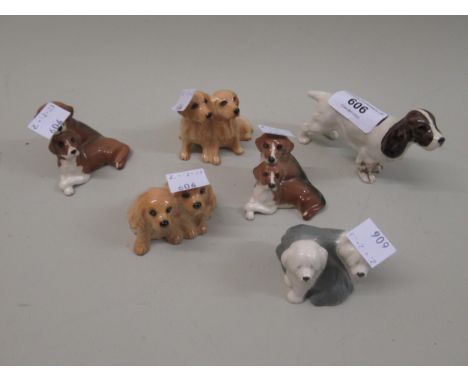 Six various Beswick figures of dogs 