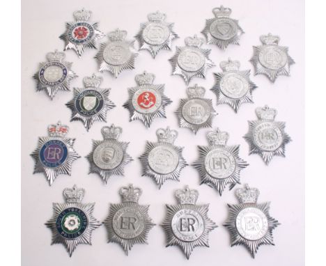 Quantity of Obsolete Queens Crown Police Helmet Plates, Avon & Somersetshire constabulary (plastic) Cambridgeshire constabula