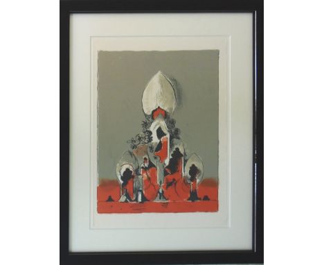GRAHAM SUTHERLAND, 'Untitled', 1975, original lithograph printed by Mourlot, limited edition of 575, justification page verso