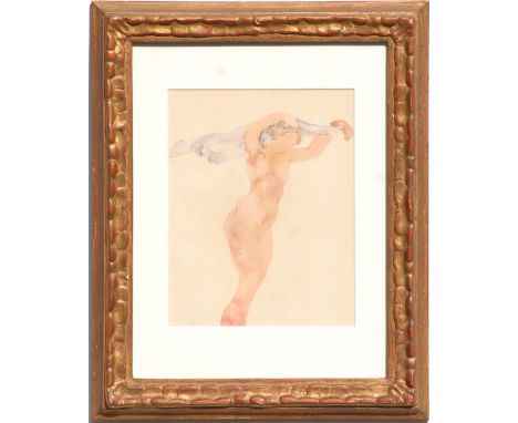 AUGUSTE RODIN, 'Nude', 1945, pochoir and lithograph, limited edition of 2500, 2209/2500, with justification page verso, 24cm 