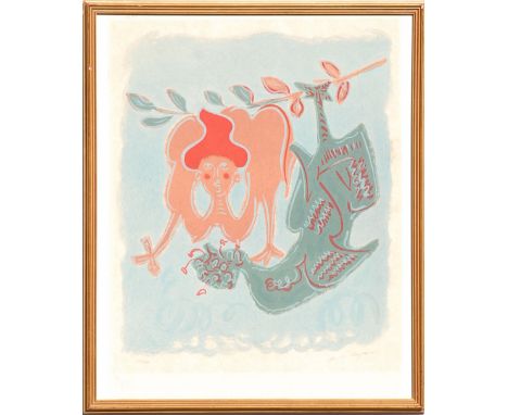 ANDRE MASSON, 'Untitled', 1973, lithograph on japon, edition of 70, hand signed and numbered LVVIII/LXX, with full margins, 6