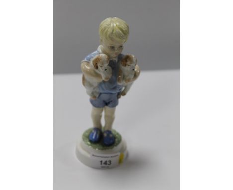 A ROYAL WORCESTER FIGURE 'MONDAYS CHILD IS FAIR OF FACE'