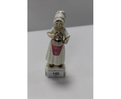 A ROYAL WORCESTER FIGURE 'POLLY PUT THE KETTLE ON'