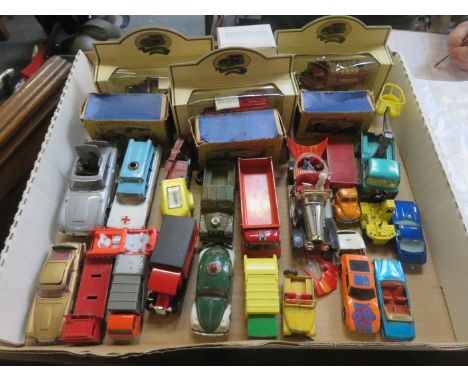 PARCEL OF BOXED AND UNBOXED DIECAST VEHICLES INCLUDING CORGI AND MATCHBOX, ETC. 