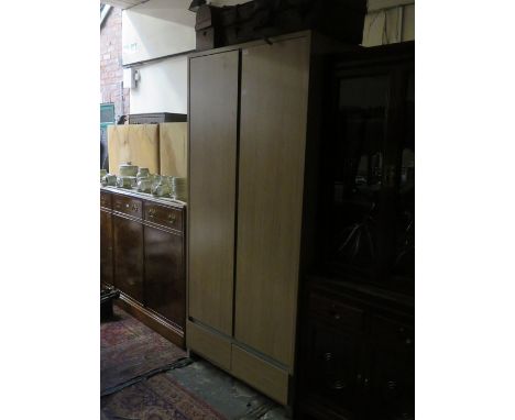 MODERN LIGHT OAK WARDROBE 