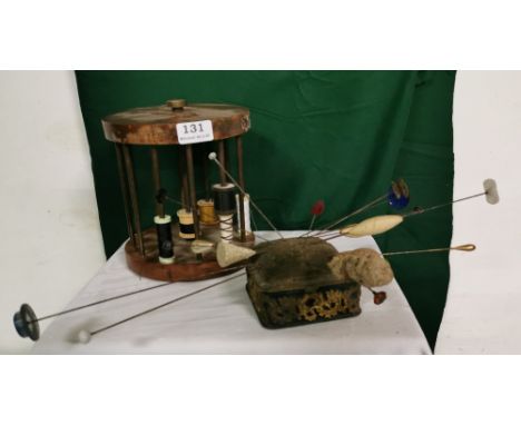 Edwardian vintage Spool Holder and 