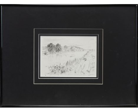JAMES ABBOTT MCNEILL WHISTLER (AMERICAN 1834 - 1903), SKETCHING NO 1 etching, signed in the plate 12cm x 17cm Mounted, framed