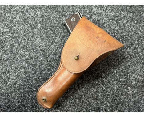 WW2 US Army Colt .45 Auto Leather Holster maker marked and dated "Sears 1942". Comes with a replica .45 Auto BB Pistol a/f no