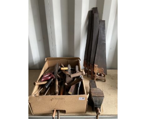 Paramo heavy duty vice, planes, hammers, saws and other tools