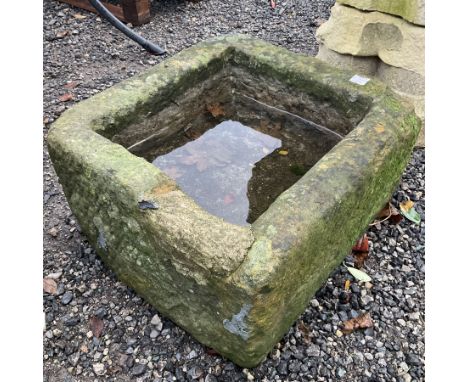 Small carved stone trough - THIS LOT IS TO BE COLLECTED BY APPOINTMENT FROM DUGGLEBY STORAGE, GREAT HILL, EASTFIELD, SCARBORO