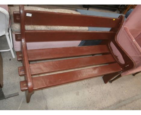 wooden garden bench