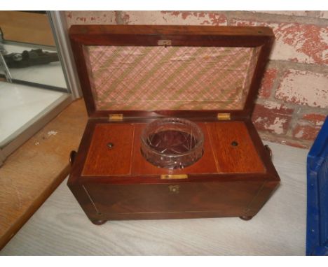 regency rosewood tea caddy 1830