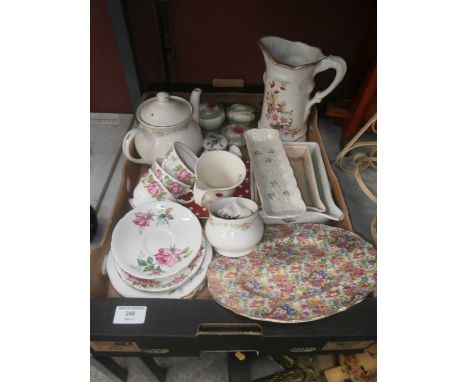 box inc. belleek trinket tray & other china