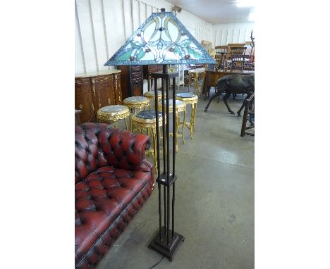 A Tiffany style standard lamp