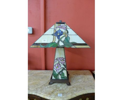 A Tiffany style table lamp