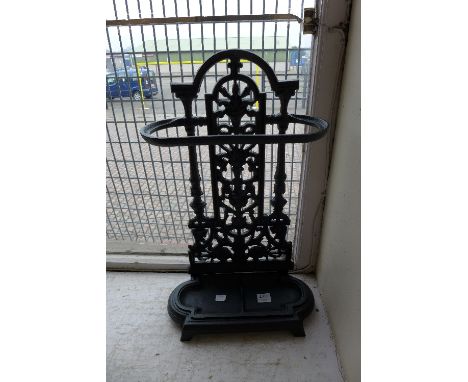 A Victorian style cast iron stick stand