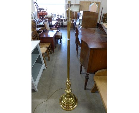 A brass standard lamp
