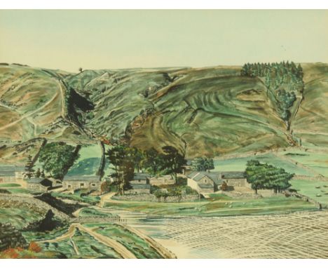 R W Woolley, a watercolour "Watendlath View", 35 cm x 46 cm, framed, signed.