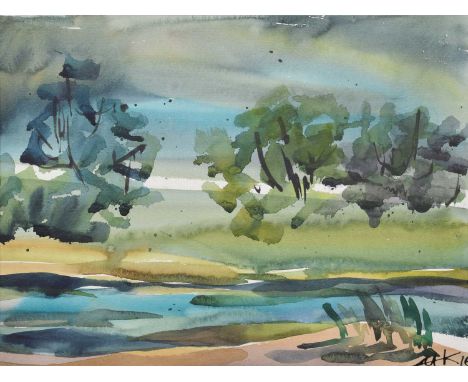 Initialled and dated '16, titled on label verso, watercolour.29cm x 39cm (11.5in x 15.25in)Condition report: The painting is 