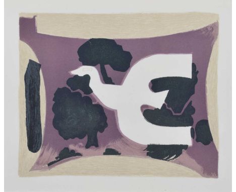 Lithograph, together with "Le Ciel Bleu", 1960, lithograph on verso.16.5cm x 19.5cm (6.5in x 7.75in)Condition report: The pri