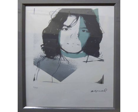 ANDY WARHOL 'Michael Jackson', lithographic print, on Arches paper, with printed signature and numbered 91/100 with Leo Caste