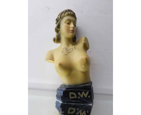 RAVI BRASSIERE ADVERTISING MANNEQUIN, 1950's French, 62cm H.